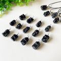Natural Irregular Shape Rough Black Tourmaline Gemstone Pendants