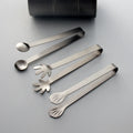 Factory Direct Sales Stainless Steel Reusable Ice Tongs Three Styles Optional Mini Size Home Bartending Bar Tools Custom Logo