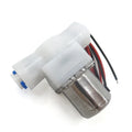 6v Solenoid Valve Port Size Inlet and Outlet 1/4" Quick Connector Plastic Normally Closed Solenoid Valve for Water Dispenser