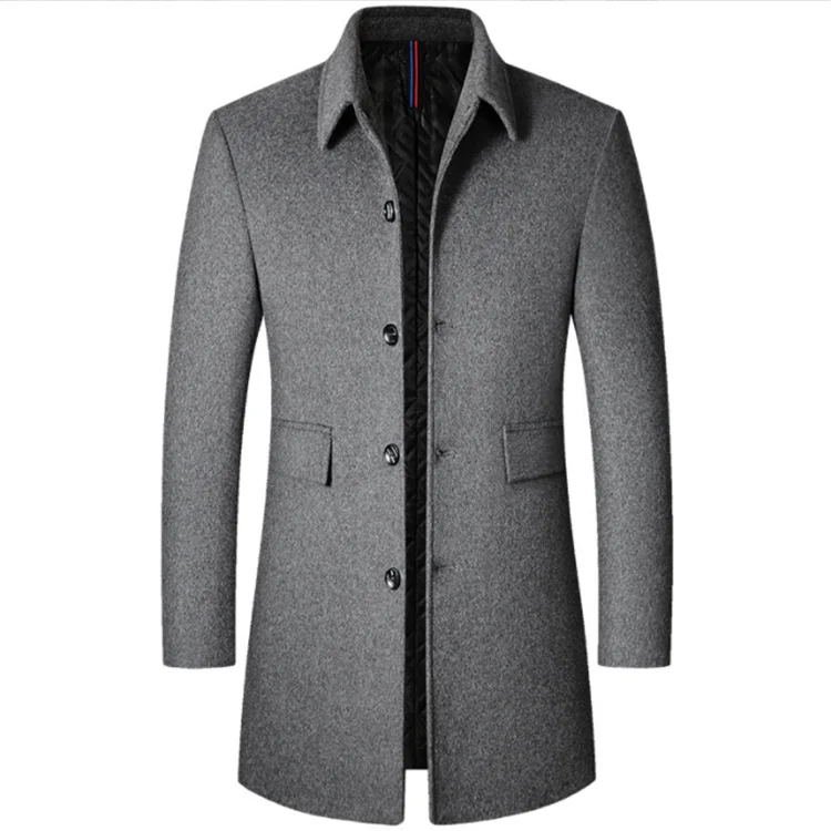 Men's Winter Business Casual Wool Coat