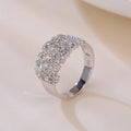 18k Real White Yellow Rose Solid Gold Fashion Style Oval Brilliant Cut Vvs d Moissanite Diamond Ring