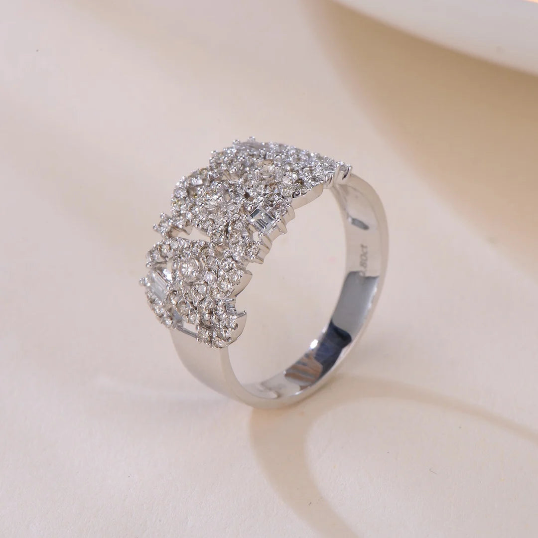 18k Real White Yellow Rose Solid Gold Fashion Style Oval Brilliant Cut Vvs d Moissanite Diamond Ring