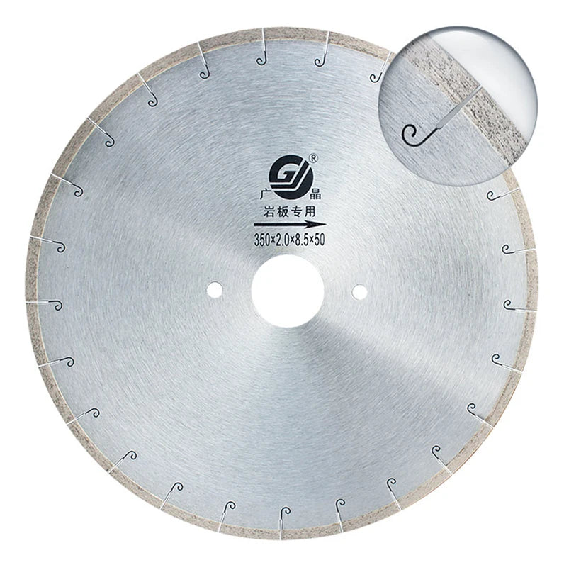 Industrial Grade Diamond Saw Blades for Slate Dekton Hard Materials - 300mm/450mm Wet Cutting With Anti-Corrosion Coating