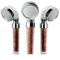 Energy-Efficient 3-Spray LED Display Shower Head with Arm Mineral Filtration System Water Saving Bathroom Faucet Accessory