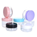 5g 10g 15g 20g pink Green Blue White Black Transparent Cosmetic Cream Jar Round Facial Cream Sample Empty Cream Container