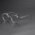 10518oval 2023 New Eyeglasses Frame Acetate Optical Titanium Glasses Frame Flat Light Fashionable Personality Female Glasses Frame
