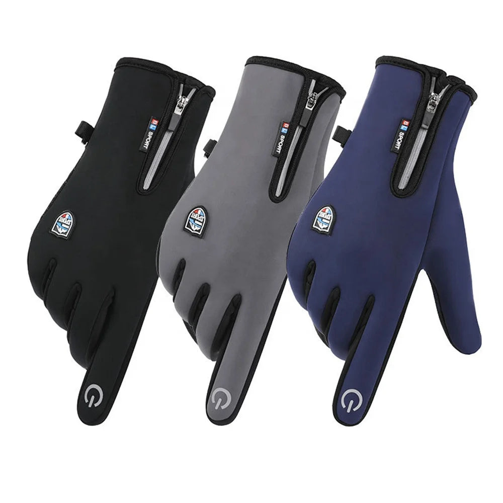 Wholesale Winter Keep Warm Outdoor Ski Motorcycle Cycling Hand Gloves Windproof Waterproof Touch Screen Motorbike Sports Gloves