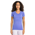 Women's Lightweight Gym Tops Breathable and Seamless Athletic Workout T-Shirts with Quick Dry Short Sleeves for Running