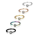 Wholesale Custom Stainless Steel C-shaped Nose Ring Hoop with Gem Nose Piercings Trendy Wedding Unisex Nose Jewelry