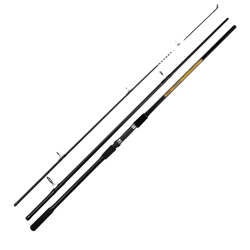 WRD13 Fishing Rod Three Section Throwing Rod 3.3m 3.6m 3.9m Carp Long Shot Solid Reel Seat