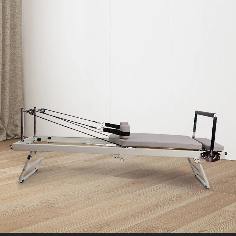 Premium White Aluminium Reformer Pilates Core Bed Metal Foldable Pilates Equipment Reformers Machine for Sale