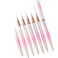 Gradient Pink Liner Brush Nail Brush Nail Art Liner Nail Art 9mm Brushes Private Label Pincel Liner Profesional