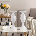 Hot Sale Modern White Resin Flower Sculpture Set Minimalist Art Decor for Living Room Sofa Table Home Decor