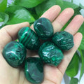 Natural Crystal Malachite Pebble Stone  Healing Quartz  Wholesale Malachite Gravel Tumbled Stone for Decoration