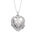 BOCAI S925 Silver Zircon Love Photo Box Pendant for Men Women Exclusive Couple's Memorial Necklace with Gold Plating Link Chain