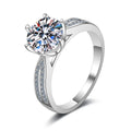 Moissanite 925 Silver Sterling Fine Jewelry Luxury Engagement Ring Moissanite Ring for Women