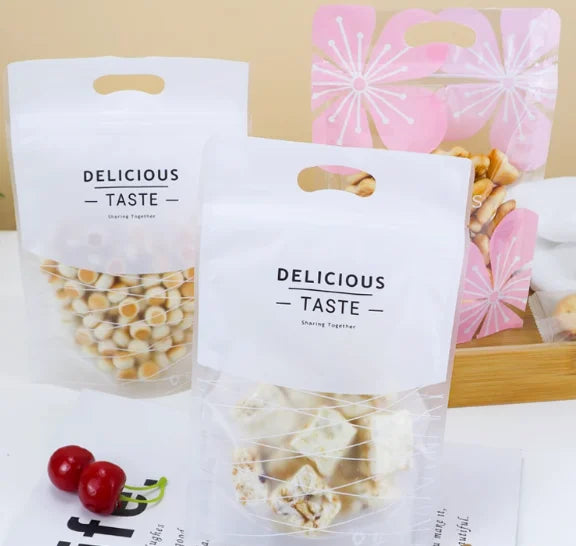 Freezer Ziplock Pre-packaged  Self Standing Zipper Customized Self Standing Zipper Food Packaging Bag