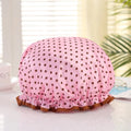 Women Satin Round Cap Sleep Hat Hair Protection Care Wide Edge Elastic Solid Color Hairdressing Shower Cap Night Hat Bonnet