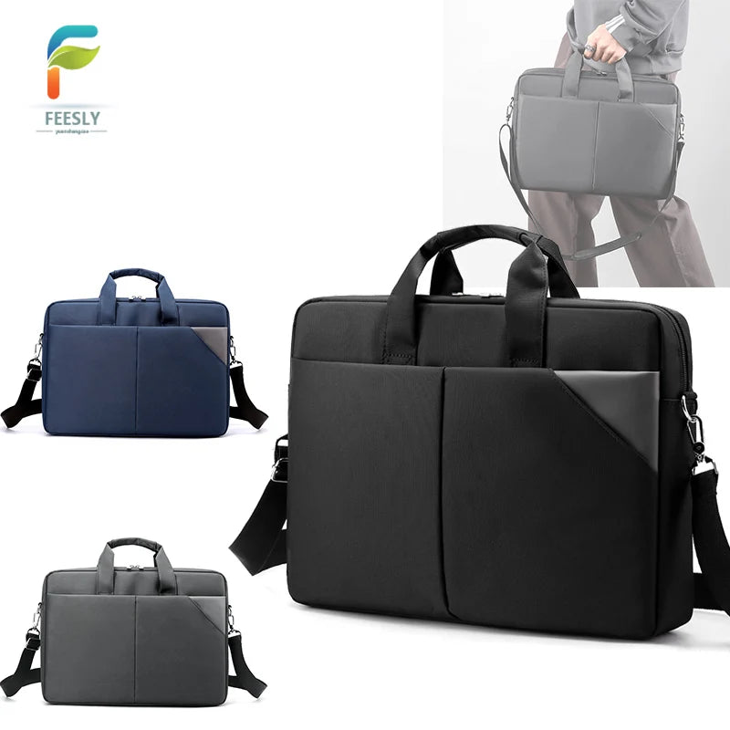 15 Inch Laptop Bag OEM Custom Waterproof Briefcase Modern Casual Crossbody Handbag Bag