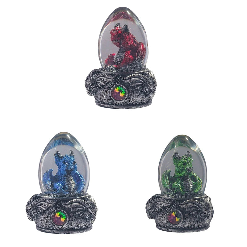 Dragon Egg Ornament Resin Handmade DRB009 3D Dinosaur Hatching Figurine Cute Room Decor Gift for Fantasy Collectors Kids