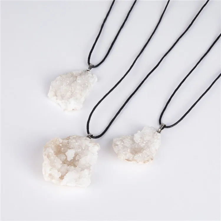Hongzhuo Wholesale Cheap Jewelry Quartz Stone Agate Geode Pendant Necklace Jewelry
