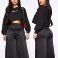Women's Custom Logo Printed round Neck Short Open Navel Sweatshirt Autumn and Winter New Crop Casual Knitted Hoodies