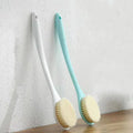 Long Plastic Handle Exfoliating Back Brush Bath Rubbing Shower Body Scrubber with Synthetic Bristle