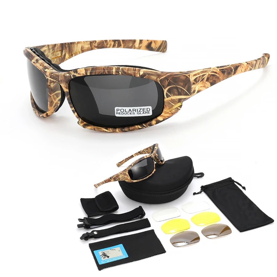 For Lightweight Outdoor Shooting Goggles X7 Windproof CS Polarized Sports Glasses for Fishing