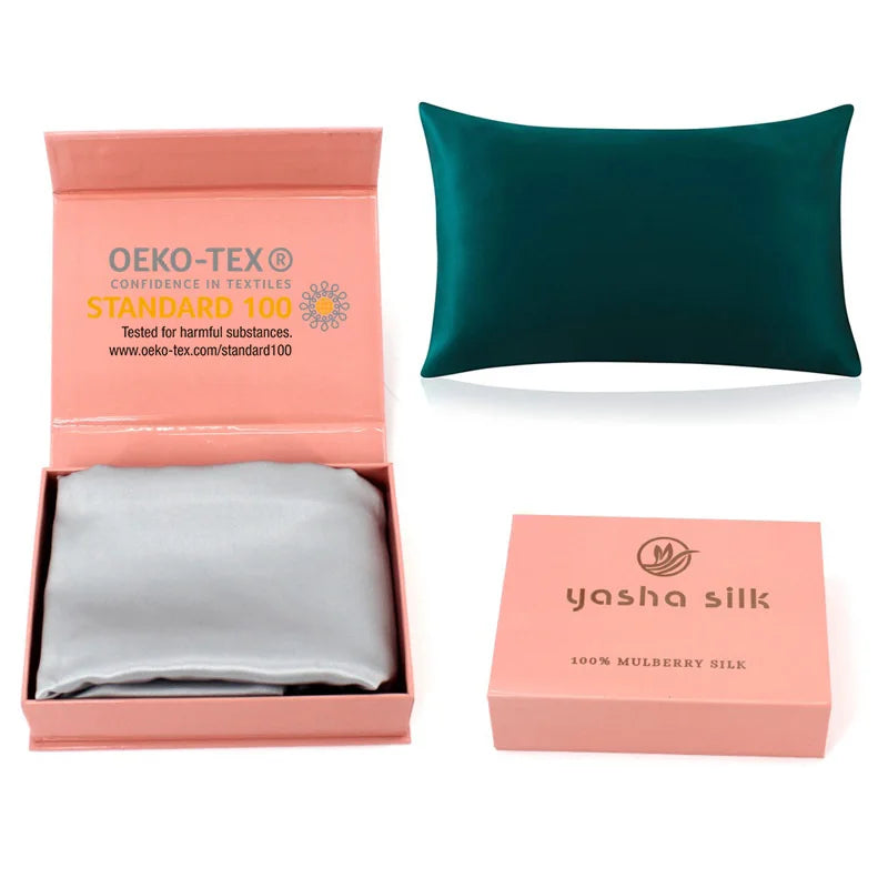 Custom Pillow Manufacturers 100% Mulberry Silk Pillowcase Pure Natural Silk Pillow Case MulberyCharmeuse Silk Pillow Case Cover