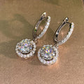 CAOSHI New Trend Style Big Zircon Dangle Ladies Earrings Charm Statement Rose Gold Plating Engagement Women CZ Designer Earrings