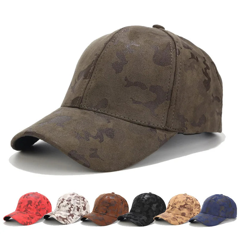 Sewingman 23SM8019 Hot Selling Camouflage Custom Sude Baseball Cap for Man