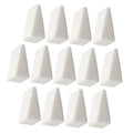 Woxin Disposable High Rebound Latex Free 24pcs Triangle Shape Cosmetic Wedges Sponge Puff Nail Buffer Art Brush Gradient Stamper