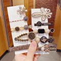Handmade Luxury Hair Clips for Women and Girls Crystal Rhinestone and Pearl Barrettes Side Clip Hairpin