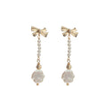Vintage Freshwater Pearl Pendant Earring for Women Fresh Water Baroque butterfly Petal Pearl Earrings