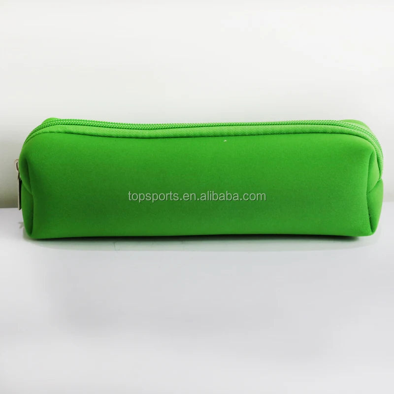 Student Neoprene Pencil Pouch Bag with Zipper Closure Customized Color 21*6*6cm Stationery Pen Case for Business & School