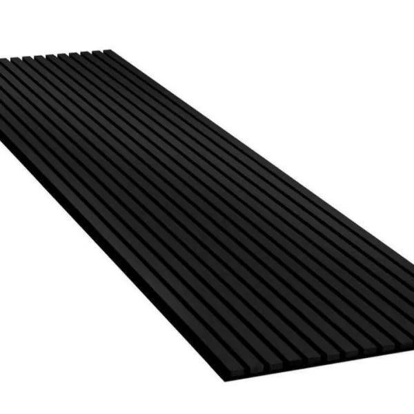 2024 Luxury Premium Wood Acoustic Slat Panels Modern 3D Model Design Fireproof Eco-Friendly Sound Absorbing Dark Walnut Finish