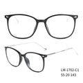 LM-1702 Fashion Unisex Demo Optical Titanium Leg TR90 Spectacles Frames