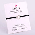 Manufacturer Cat Dog Mom Mum Custom Antique Silver Dog Paw Dog Lover Person Men Rope Ladies Women Bracelet