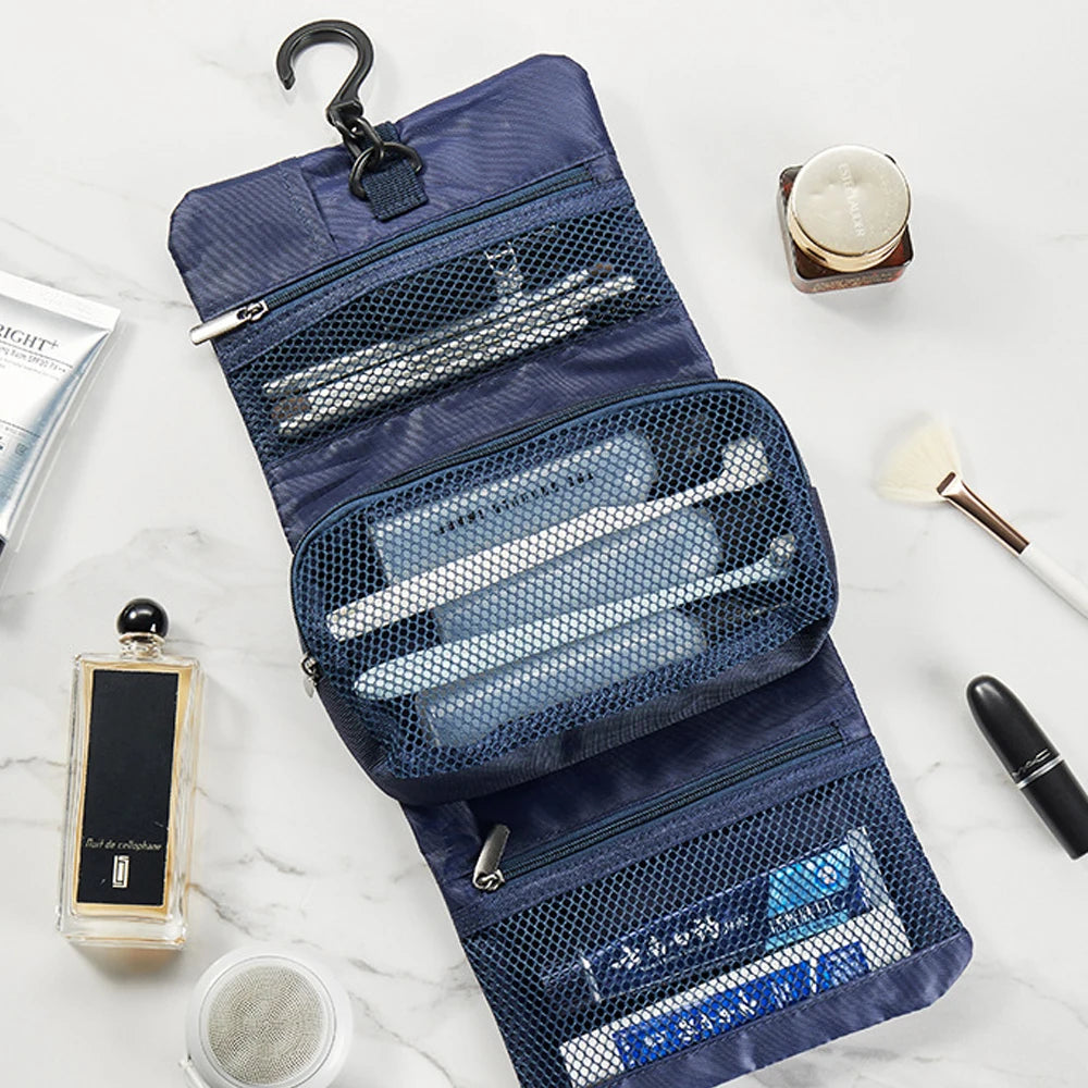 Waterproof Travel Kit Bag Toiletry Travel Hanging Cosmetic Bag With Hook Bathroom Makeup Cosmetic Bag for Men&Woman