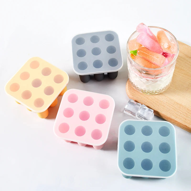 2025 New DIY Cola Pepsi Beer Drinks Custom Silicone Ice Cube Tray Summer Portable Mini Ice Mold Silicone
