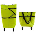 SAIUN Oxford Cotton Foldable Shopping Trolley Bag with Wheels Custom Logo Option Multi-Color