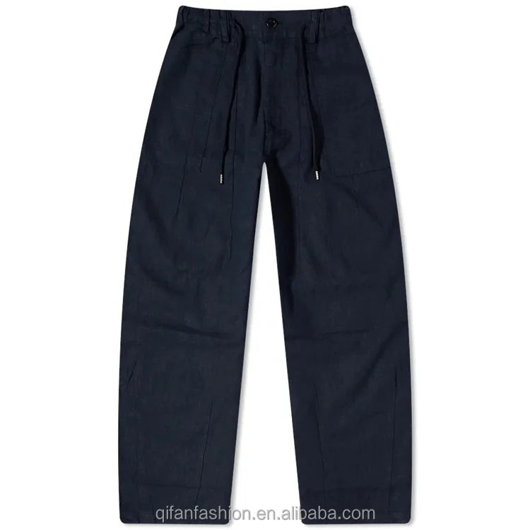 Custom Loose Baggy Balloon Wide Leg Linen Harem Pants for Men