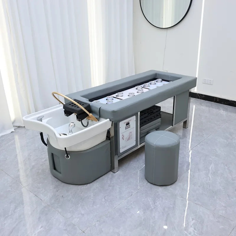 Japanese Style Head Spa Equipment Massage Table Head Spa Shampoo Bed
