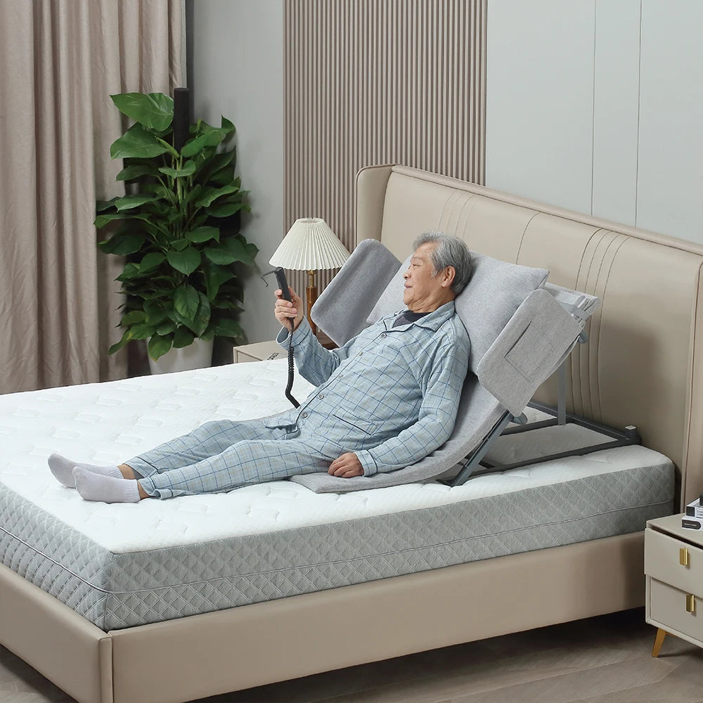 Elderly Medical Homecare Lift Supporter Electric Adjustable Backrest With Memory Foam Topper
