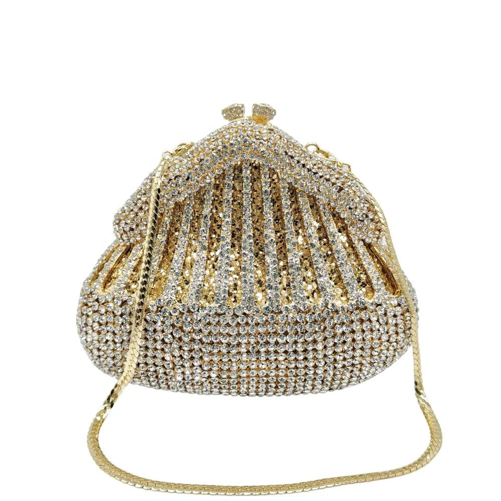 Factory Supply Rhinestone Clutch Diamond Dinner Bag Party Stone Purse Crystal Handbag Women Evening Bag