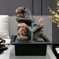 Hot Sale Modern Resin Waterfall Fountain with Rabbit OrnamentsIndoor Home Decor for Living RoomRelaxing Tabletop Water Feature