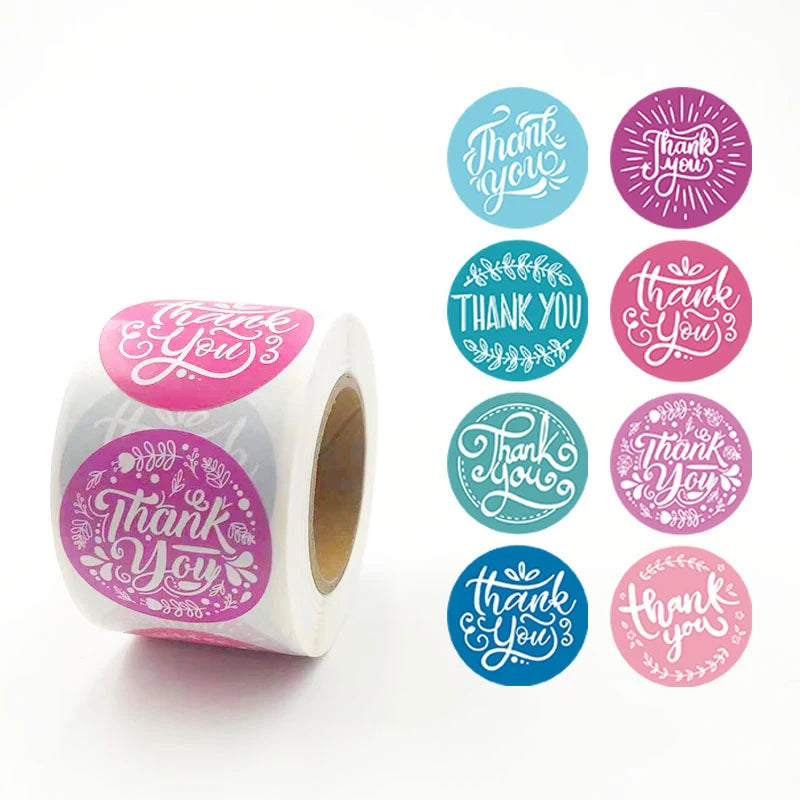 1.5Iinch 3.8Cm 38MM Thank You Stickers for Small Business