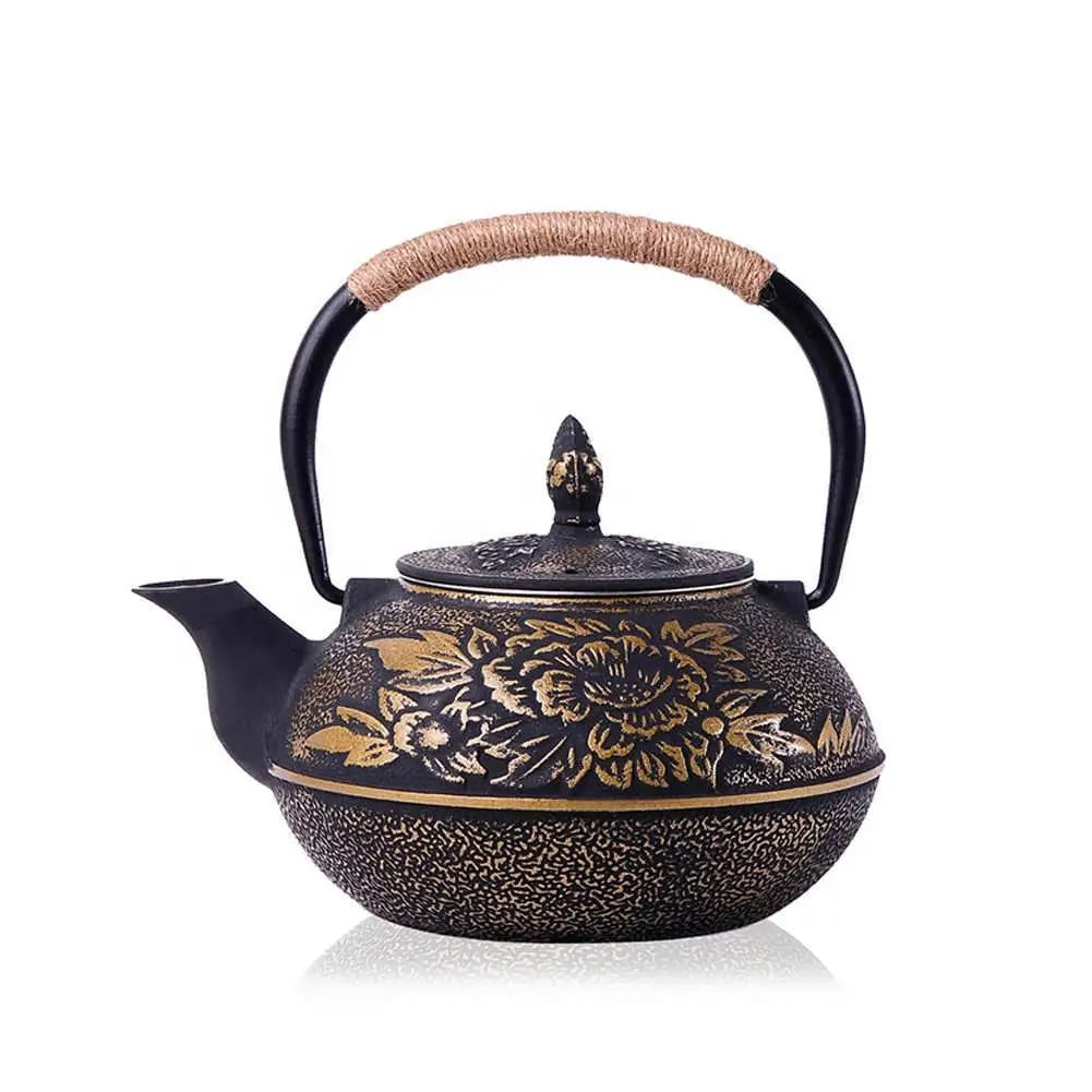 Hot Sale Cast Iron Tea Pot With Stainless Steel Infuser From Factory