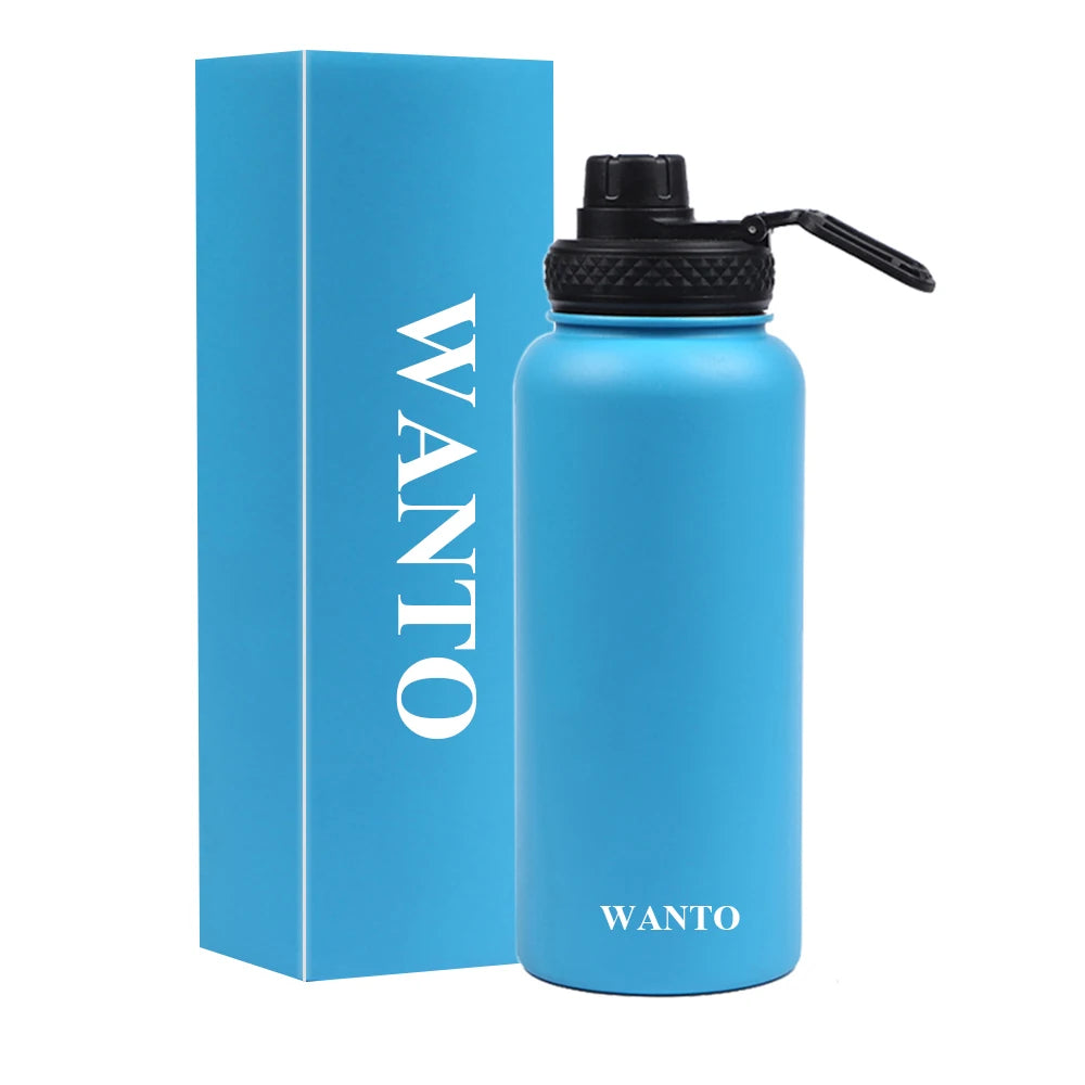 Wanto 304 32oz 40oz Wholesale Stainless Steel Sport Double Wall Vacuum Insulated Flask With Competitive Prices