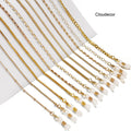 Fashion Gold Sunglasses Chain Masked Hanging Link Chain Glasses Chain Masked Holder Necklace New Eyewear Jewelry for Women